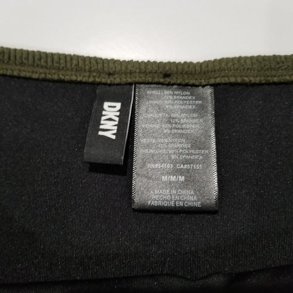 DKNY Textured High-Waist Bikini Bottom Moss Micro Size Medium - Picture 4 of 6